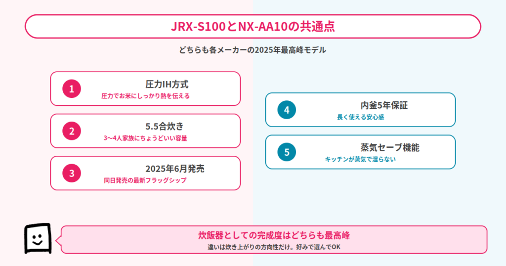 JRX-S100とNX-AA10の共通点