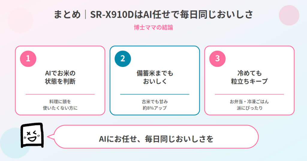 SR-X910Dまとめ