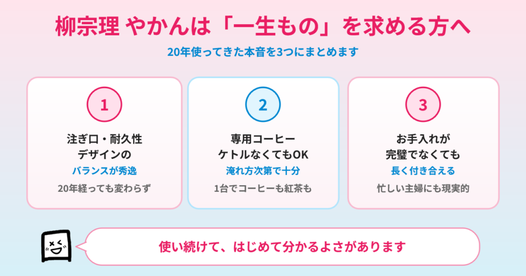 柳宗理やかんまとめ