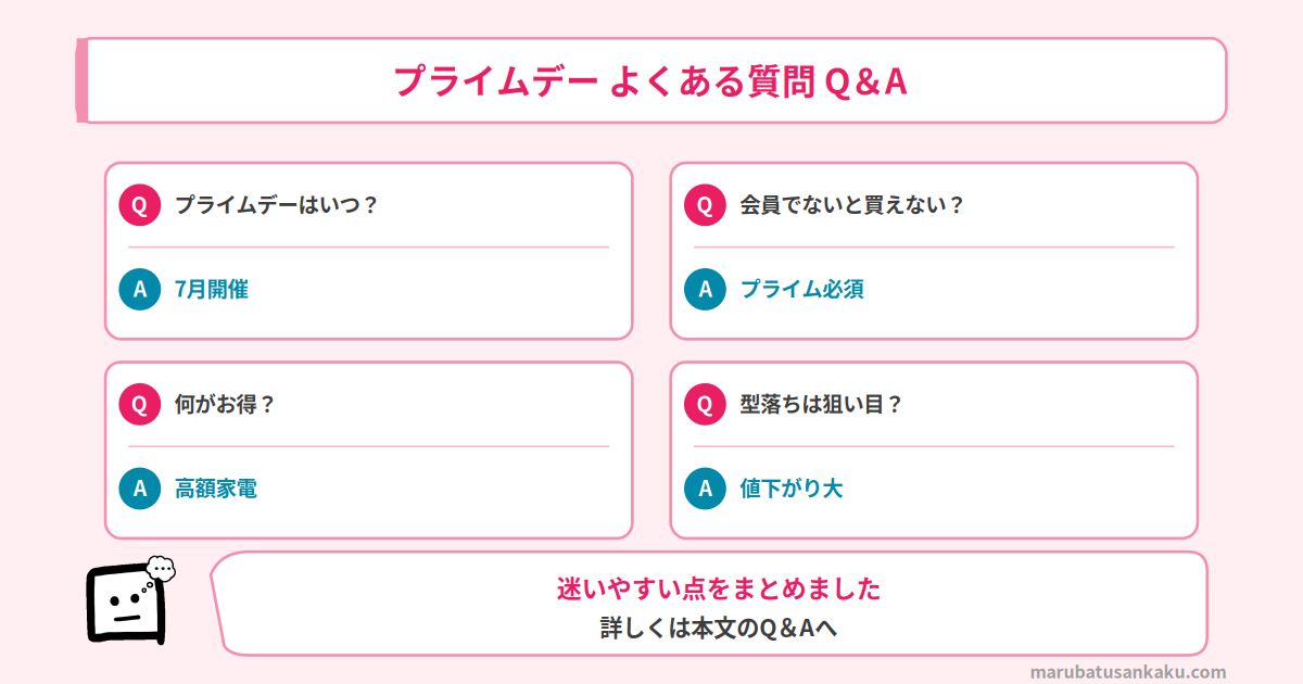 プライムデー よくある質問