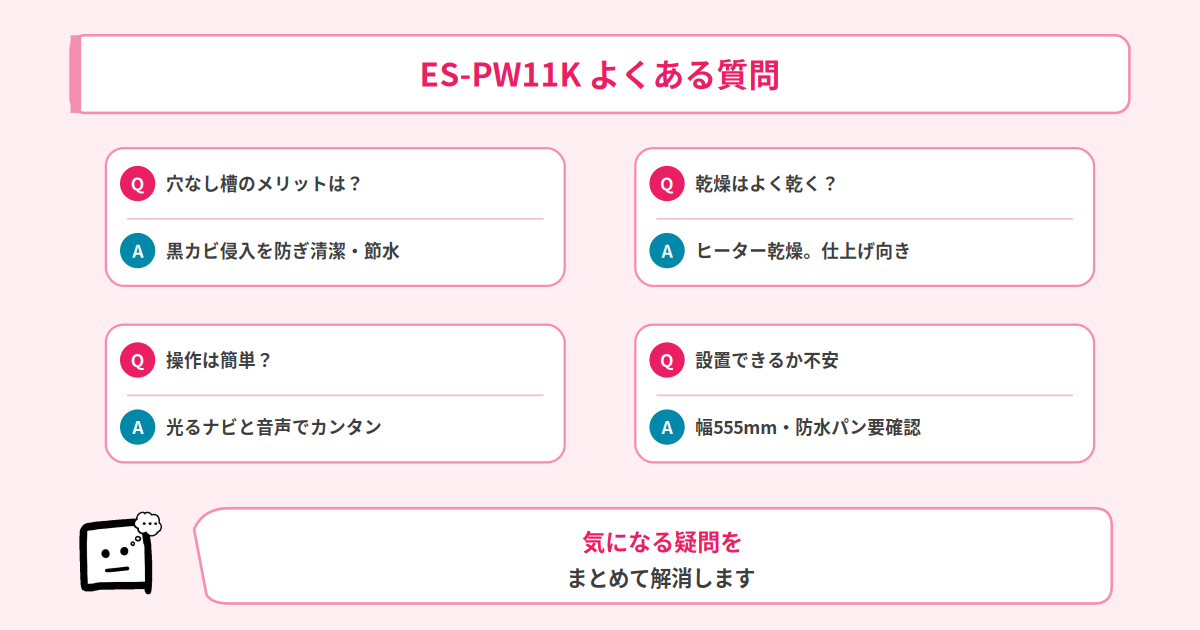 ES-PW11K よくある質問