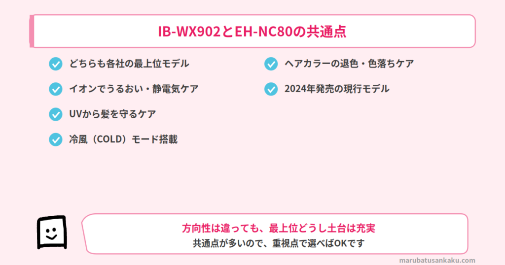 IB-WX902とEH-NC80の共通点