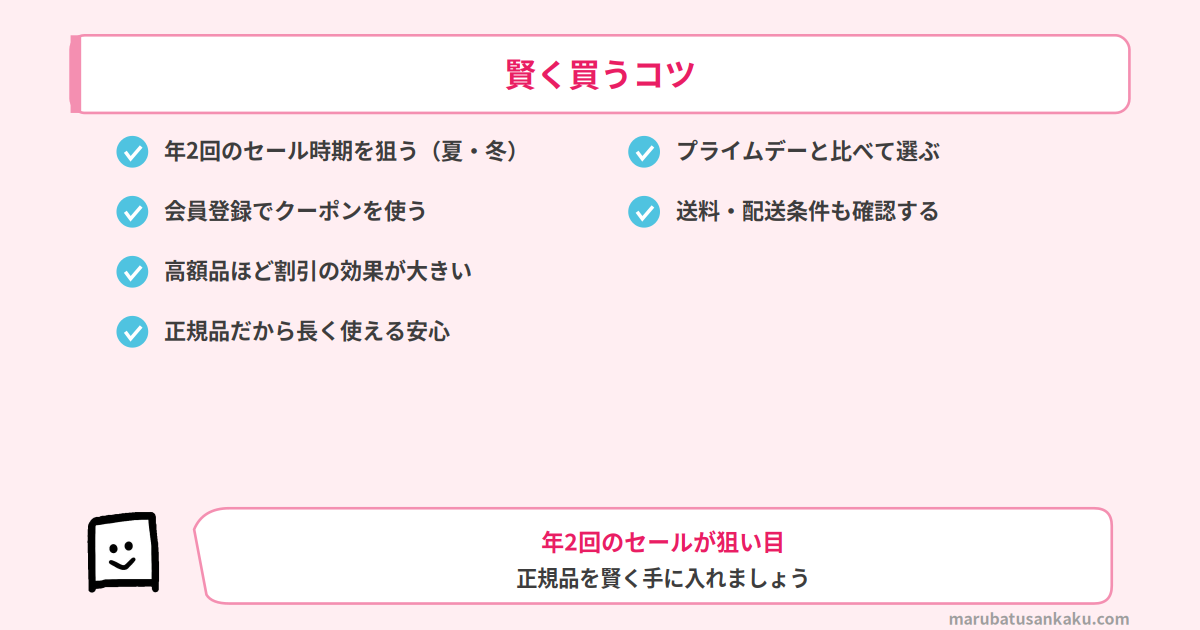 アクタスを賢く買うコツ