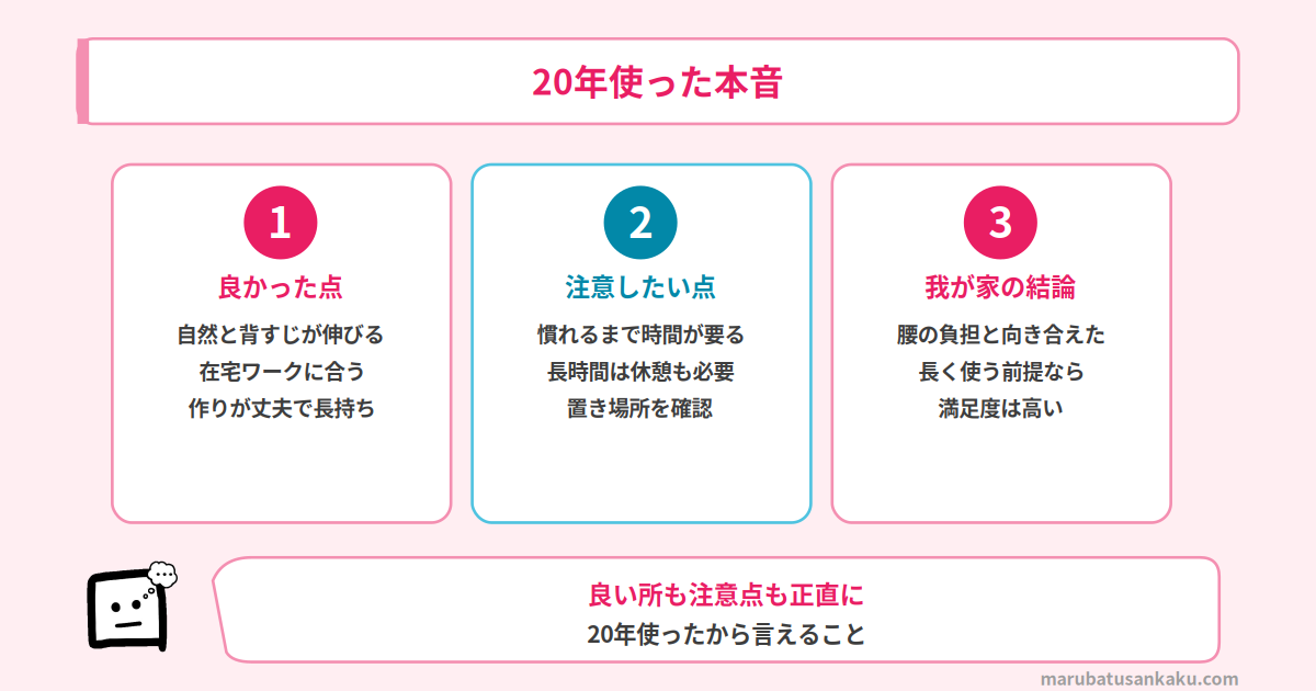 バランスチェアを20年使った本音