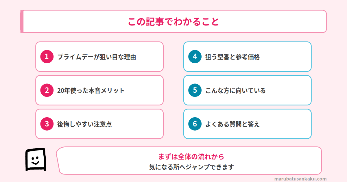 この記事でわかること（バランスチェア プライムデー）