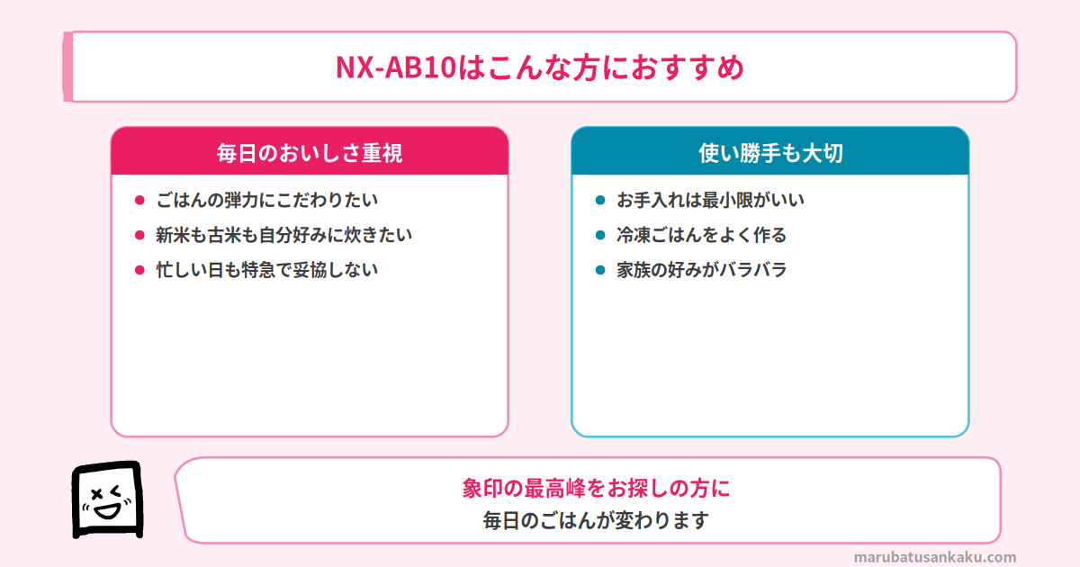 NX-AB10はこんな方におすすめ