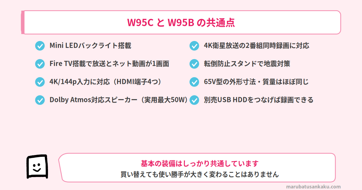 W95CとW95Bの共通点