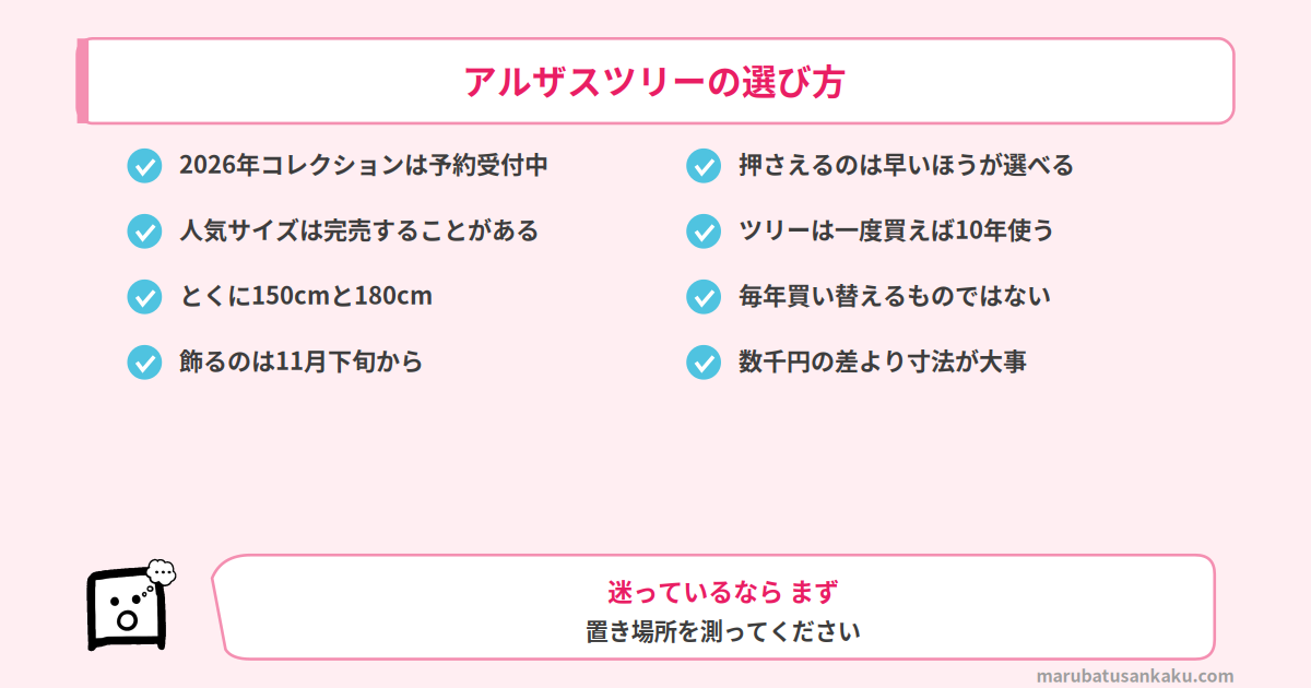 クリスマスツリーを買う時期の考え方