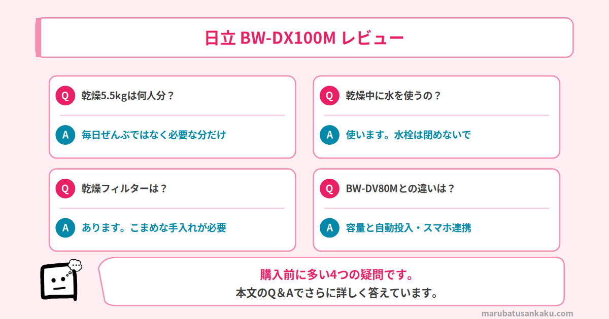 BW-DX100Mについてよくある質問4つ