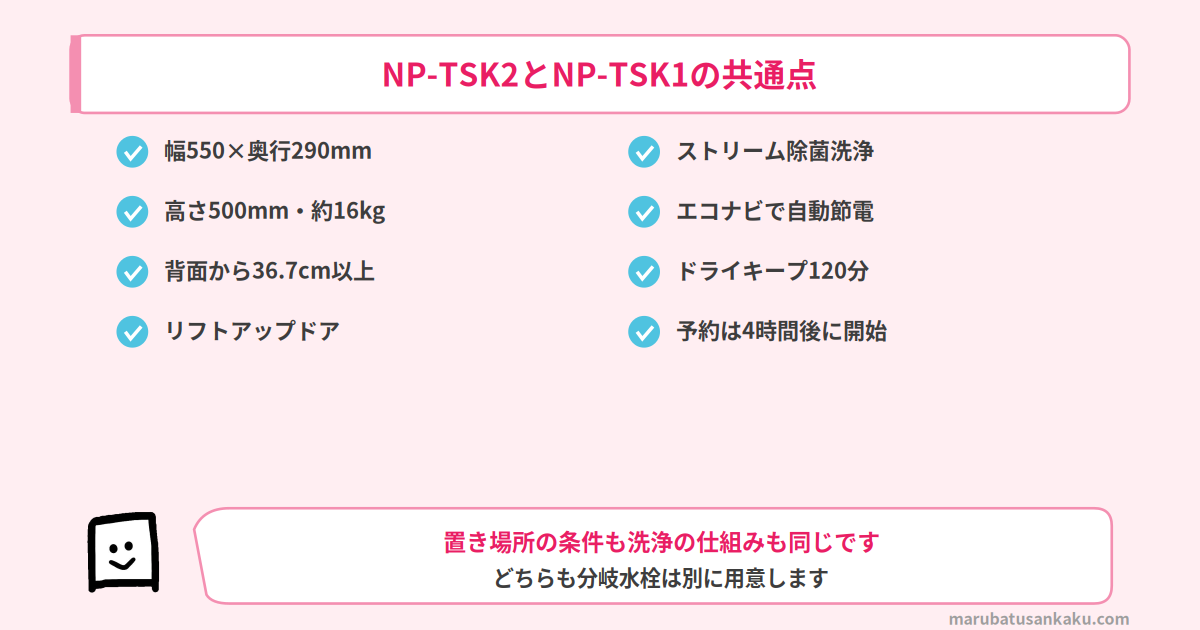 NP-TSK2とNP-TSK1の共通点