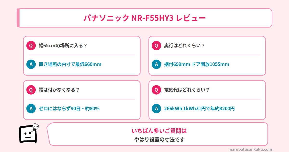 NR-F55HY3のよくある質問
