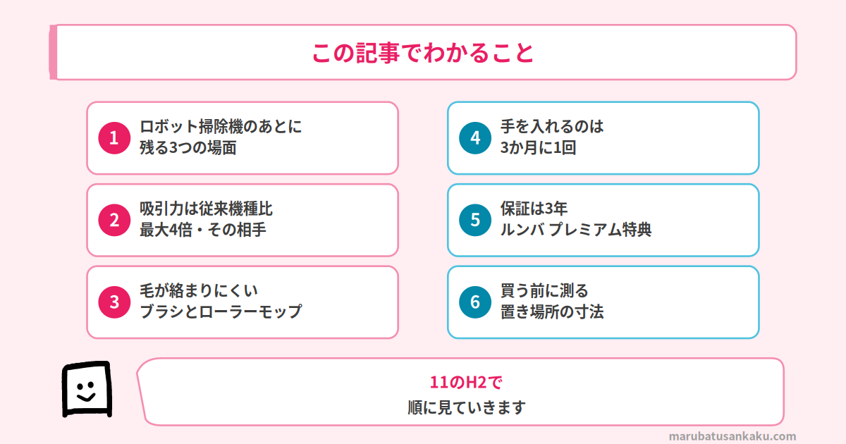 この記事でわかることのロードマップ