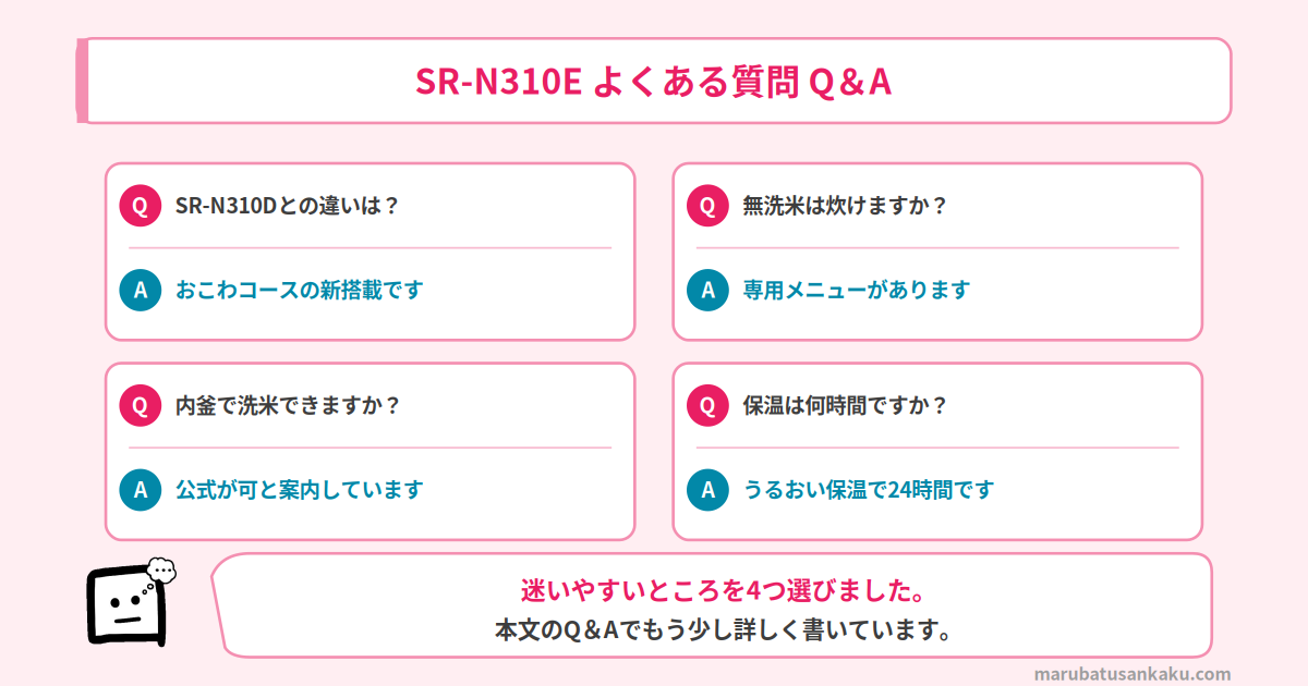 SR-N310Eのよくある質問