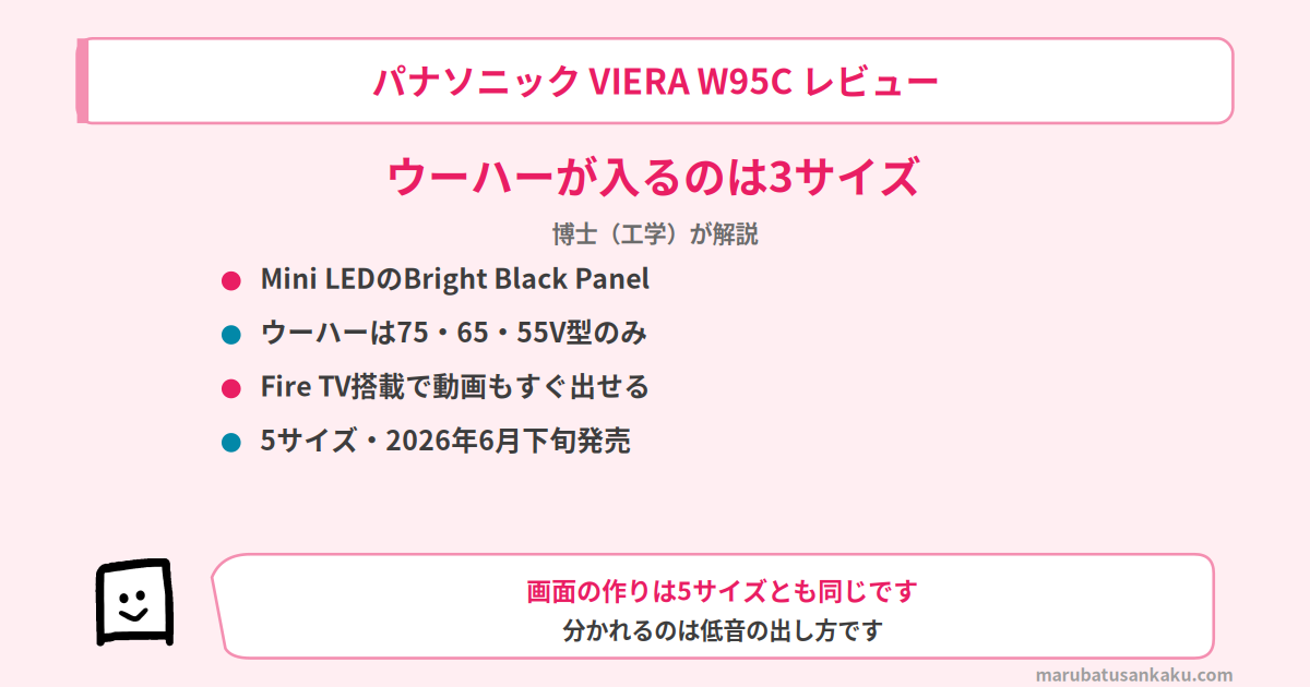 パナソニック VIERA W95C レビュー