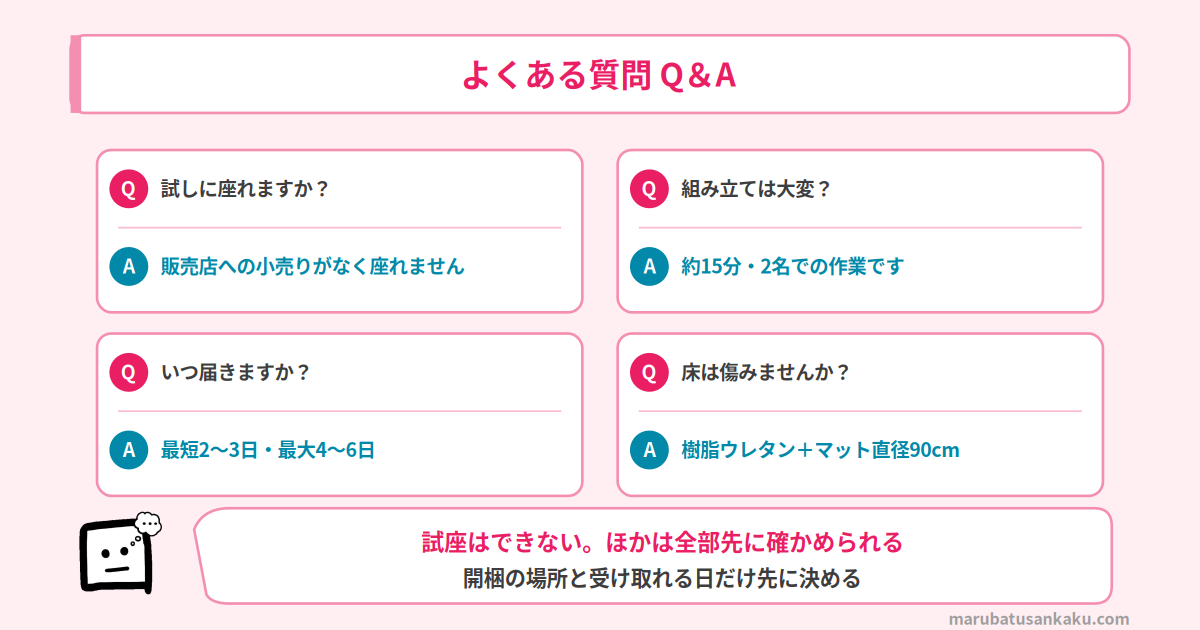 ALGO Chair Proのよくある質問