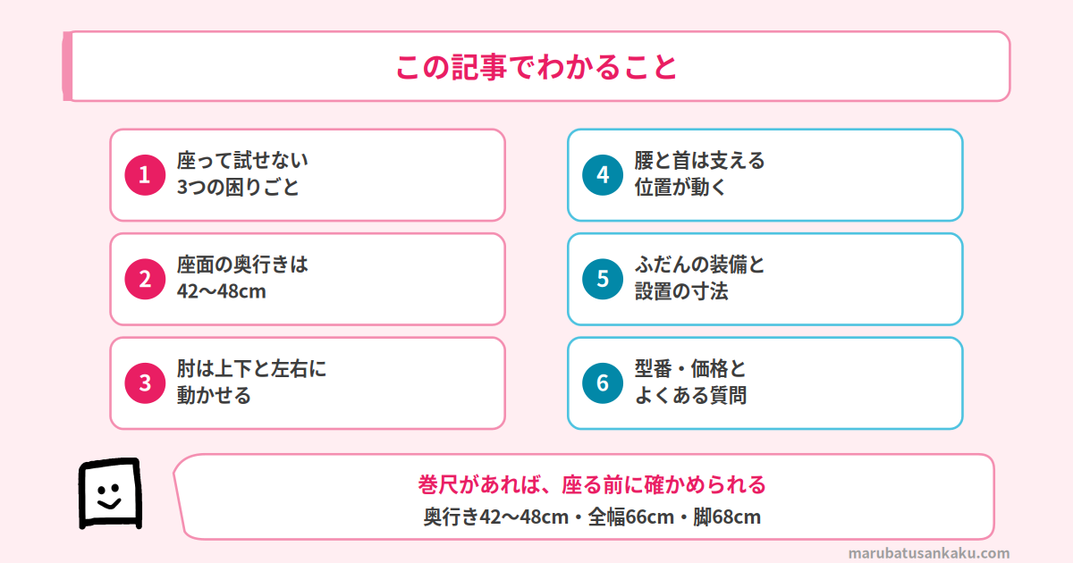 座らずに確かめる4つの手順