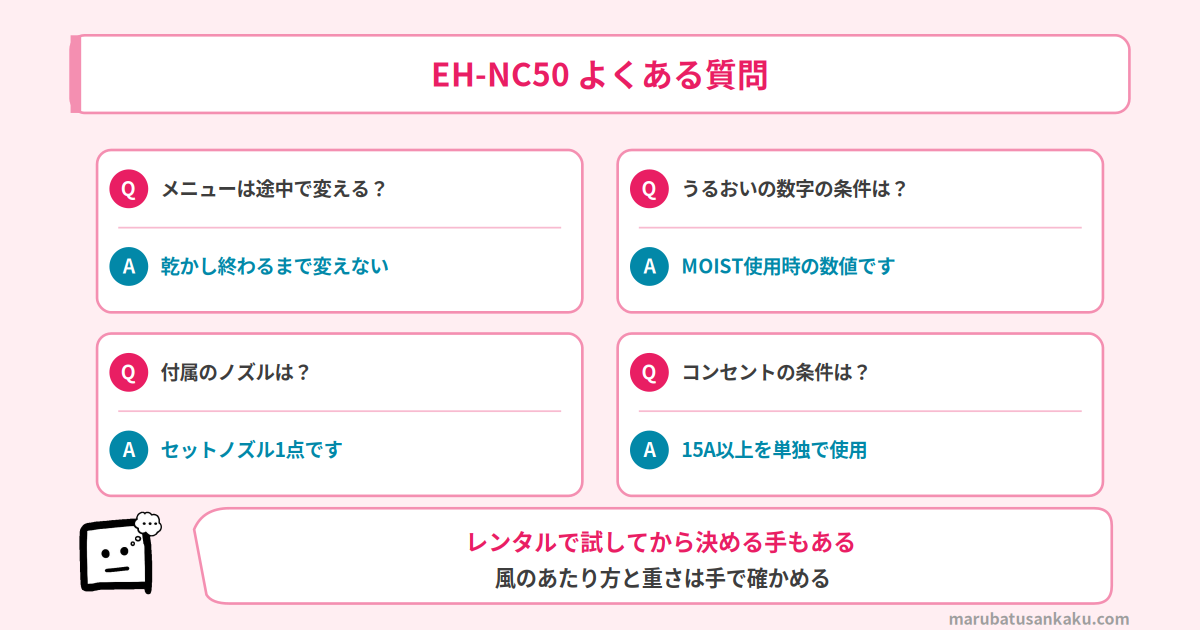EH-NC50のよくある質問