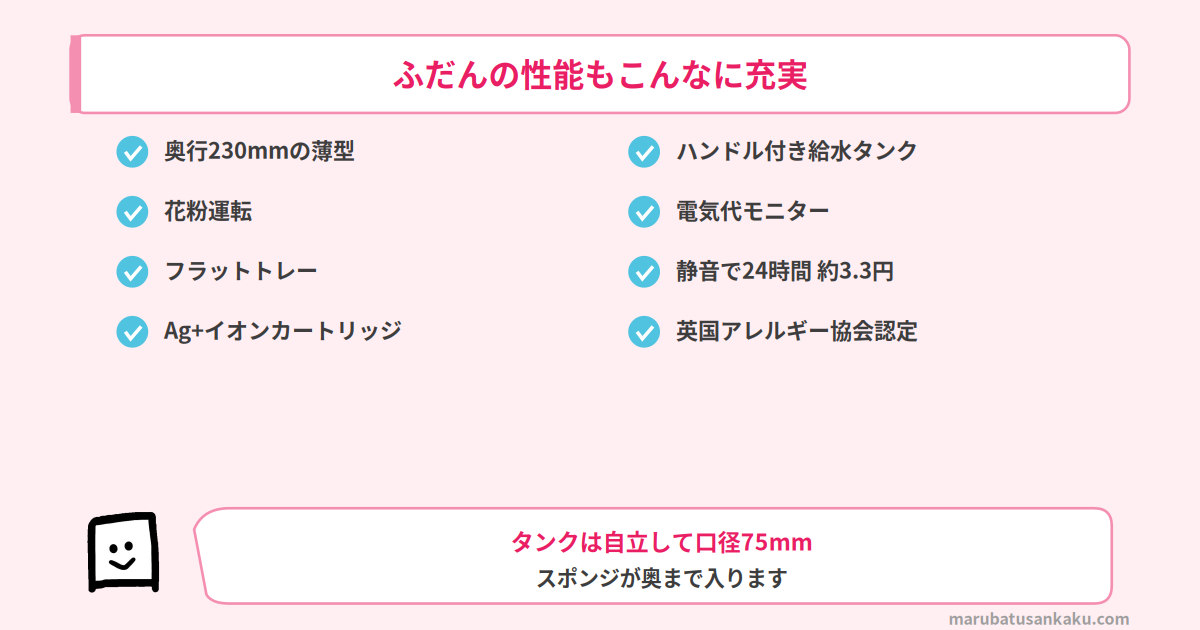 ふだんの性能