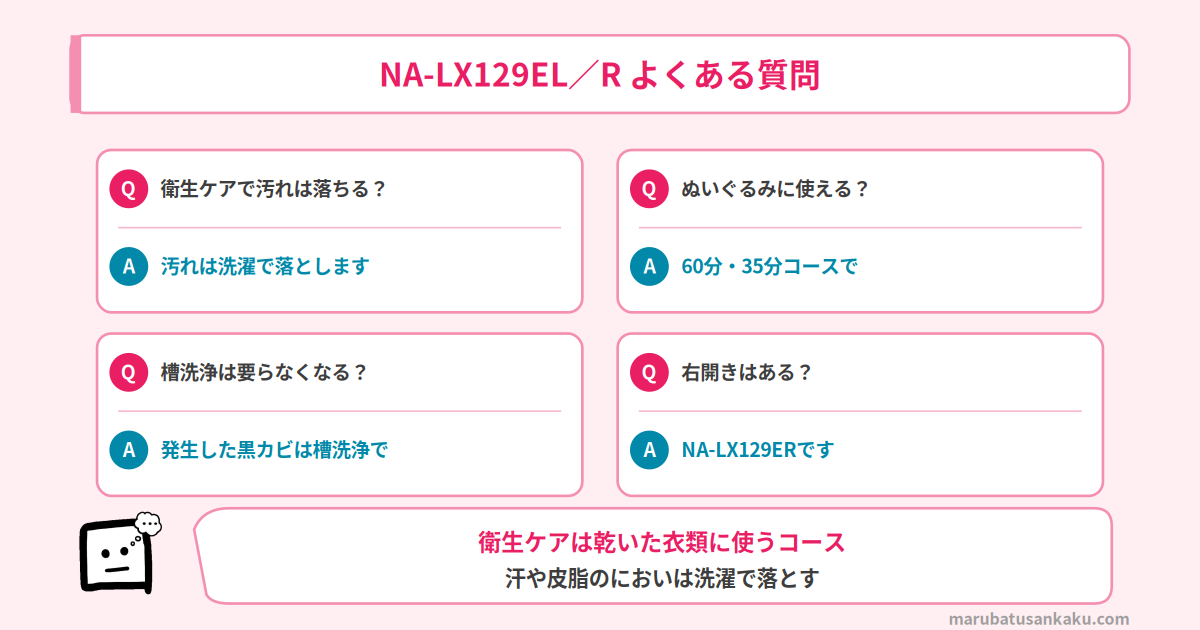 NA-LX129EL／Rのよくある質問