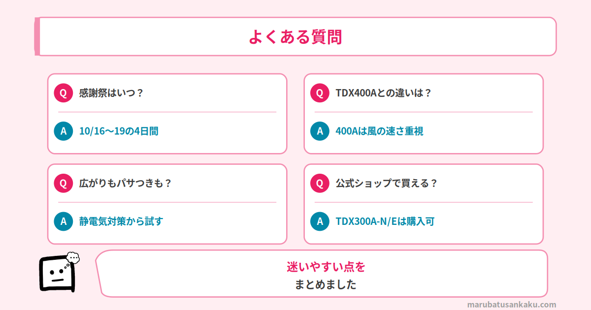 ドライヤーのQ&A