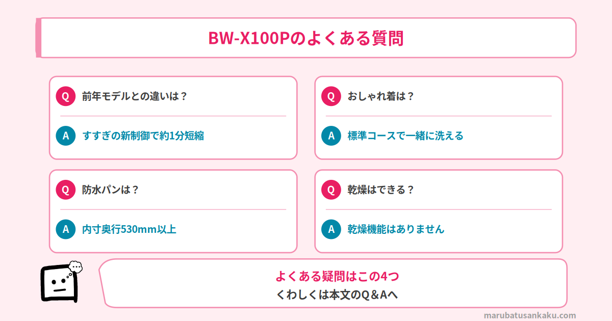 BW-X100Pのよくある質問