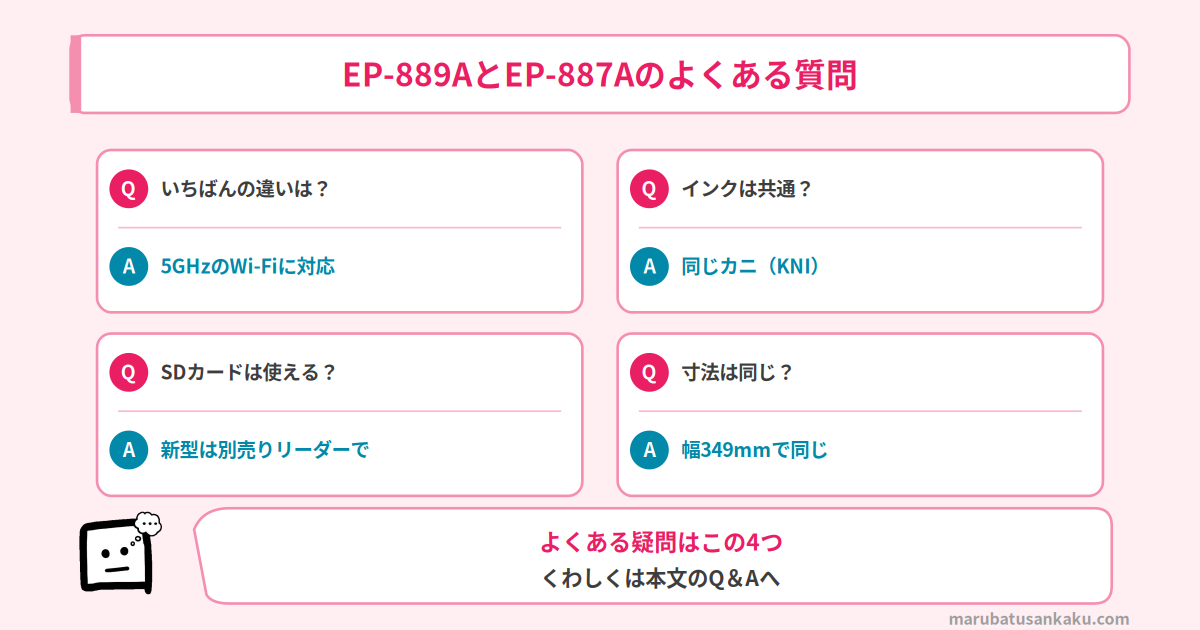 EP-889AとEP-887AのQ&A