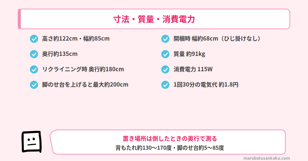 EP-MA121の寸法・質量・消費電力
