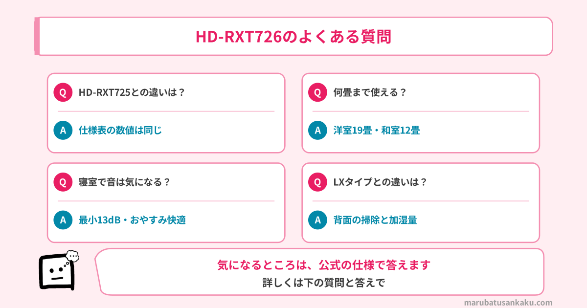 HD-RXT726のよくある質問
