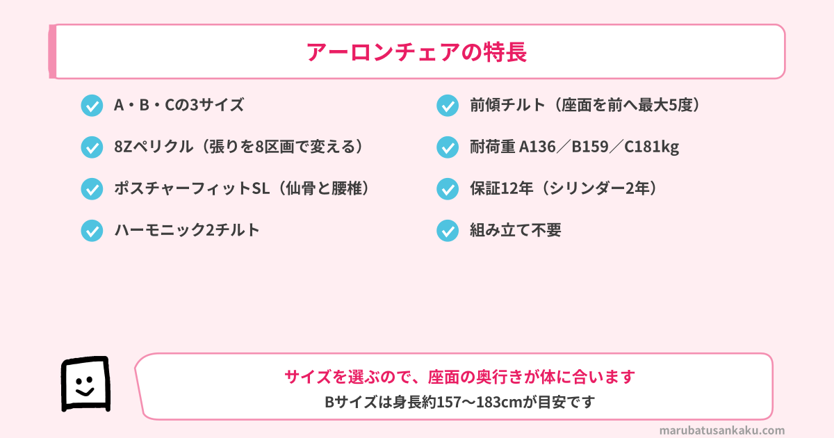 アーロンチェアの特長