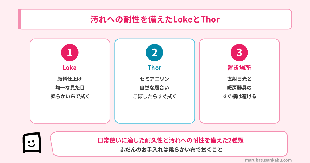 汚れへの耐性を備えたLokeとThor